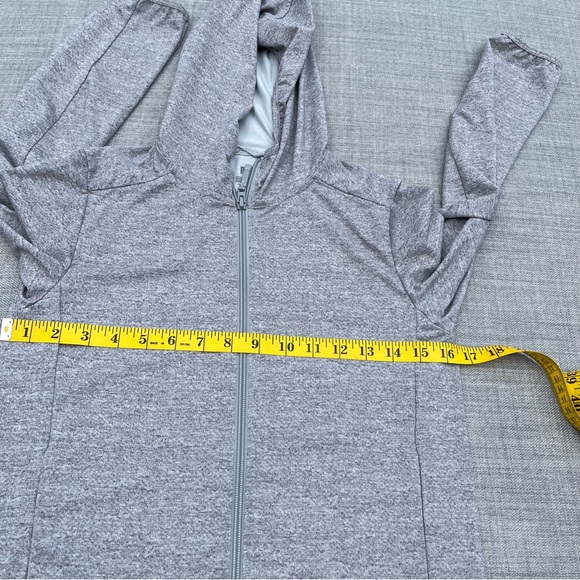 Uniqlo Youth Unisex Light Grey Full Zip Long Sleeve Hoodie Jacket Size 9-10Y - Picture 10 of 16